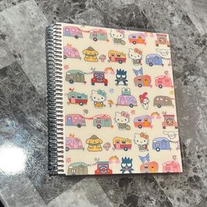 Erin Condren Cream and Pink Character Journal Sanrio hello kitty camper